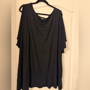 Inc. 3X Black top with elastic band